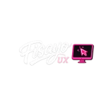 fisayo ux logo with pink monitor